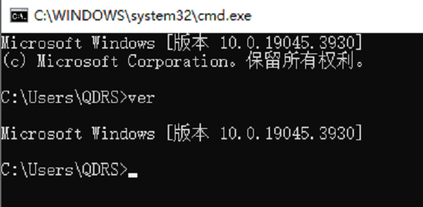 通過命令提示符查看