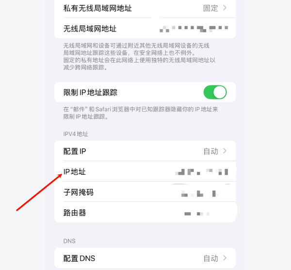 iOS設(shè)備查看本機(jī)ip地址